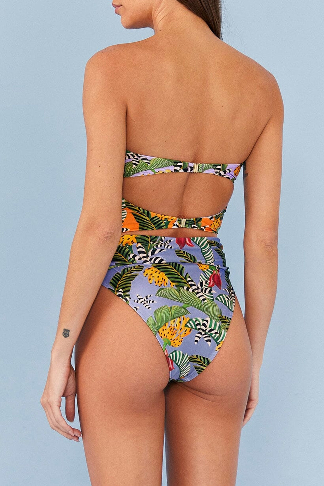 Maillot de bain une pièce Striped Bananas - Multicolore
