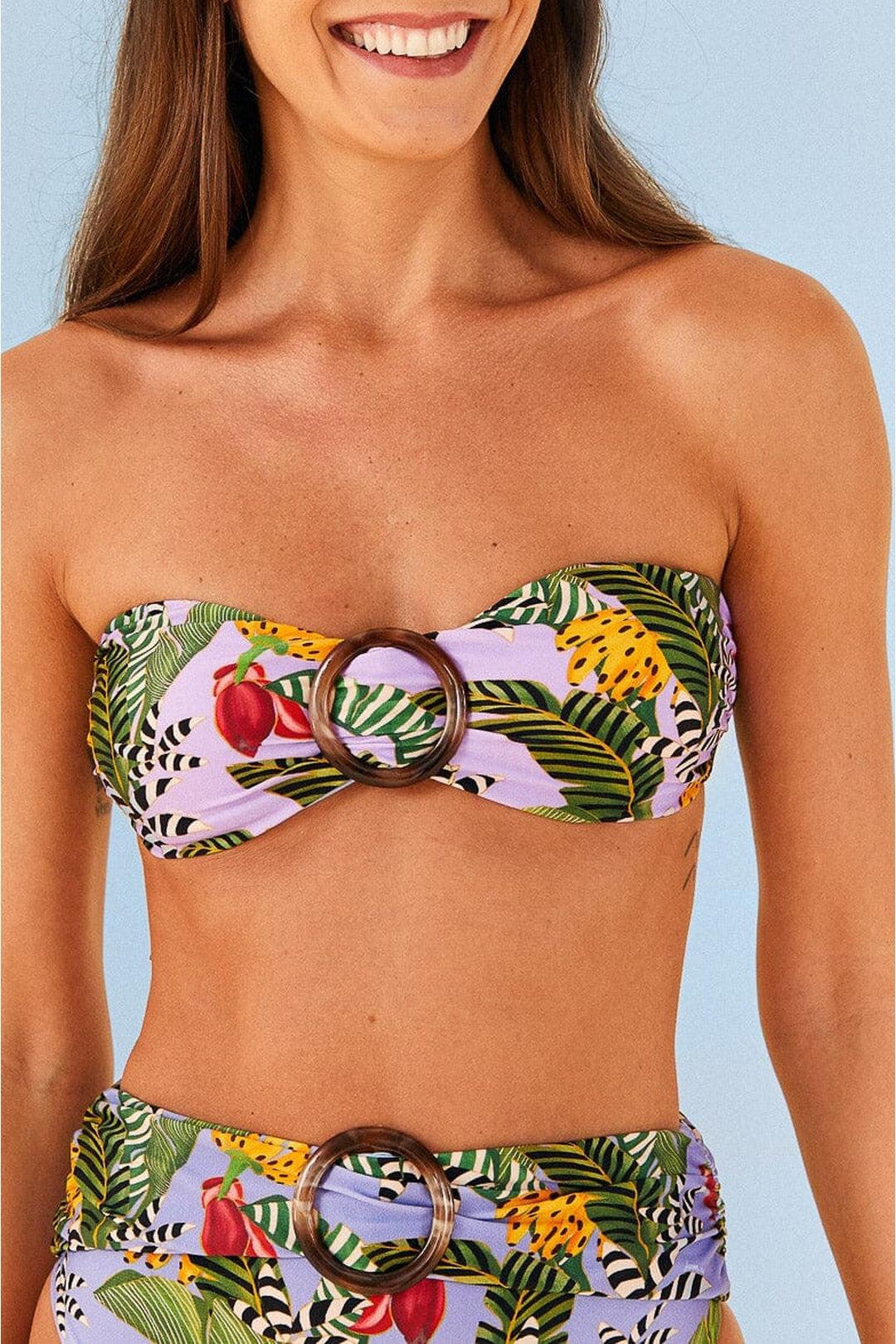 Maillot de bain une pièce Striped Bananas - Multicolore