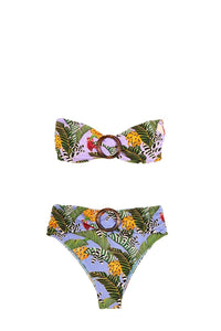 Maillot de bain une pièce Striped Bananas - Multicolore
