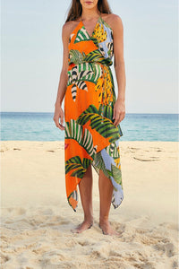 Robe de plage Striped Bananas - Multicolore