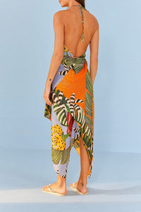 Robe de plage Striped Bananas - Multicolore