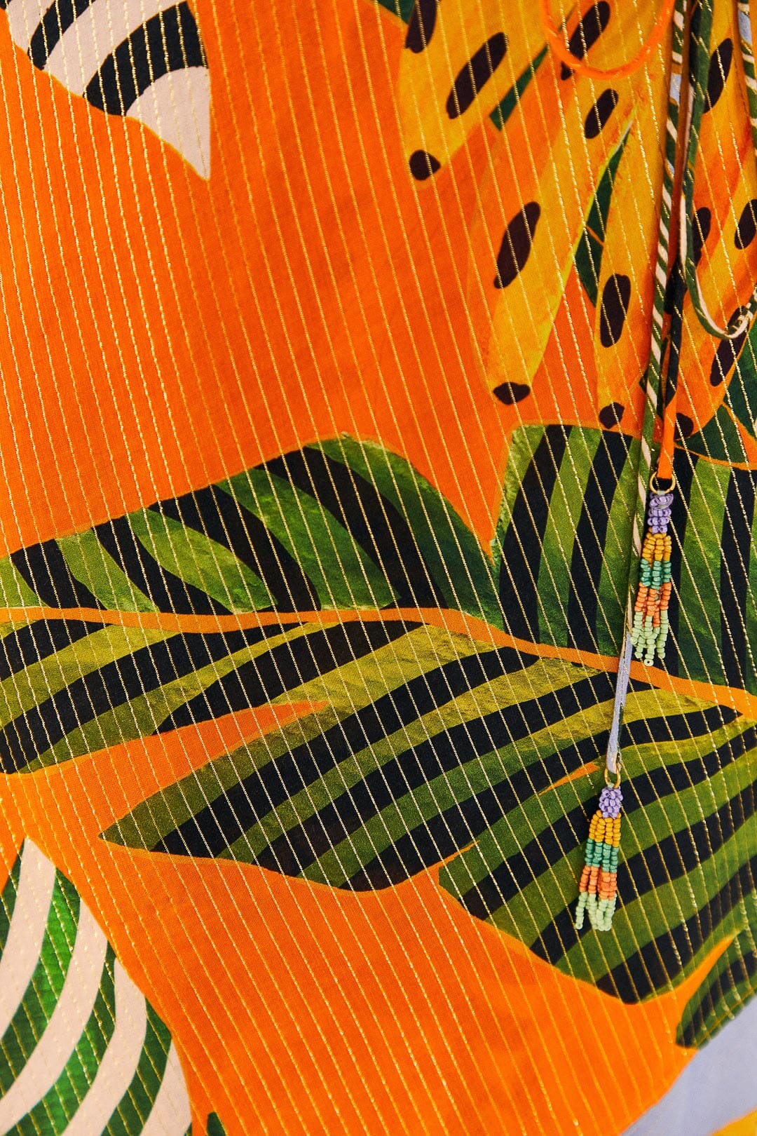 Robe de plage Striped Bananas - Multicolore