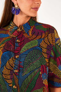 Chemise Dotted Macaws en coton - Multicolore