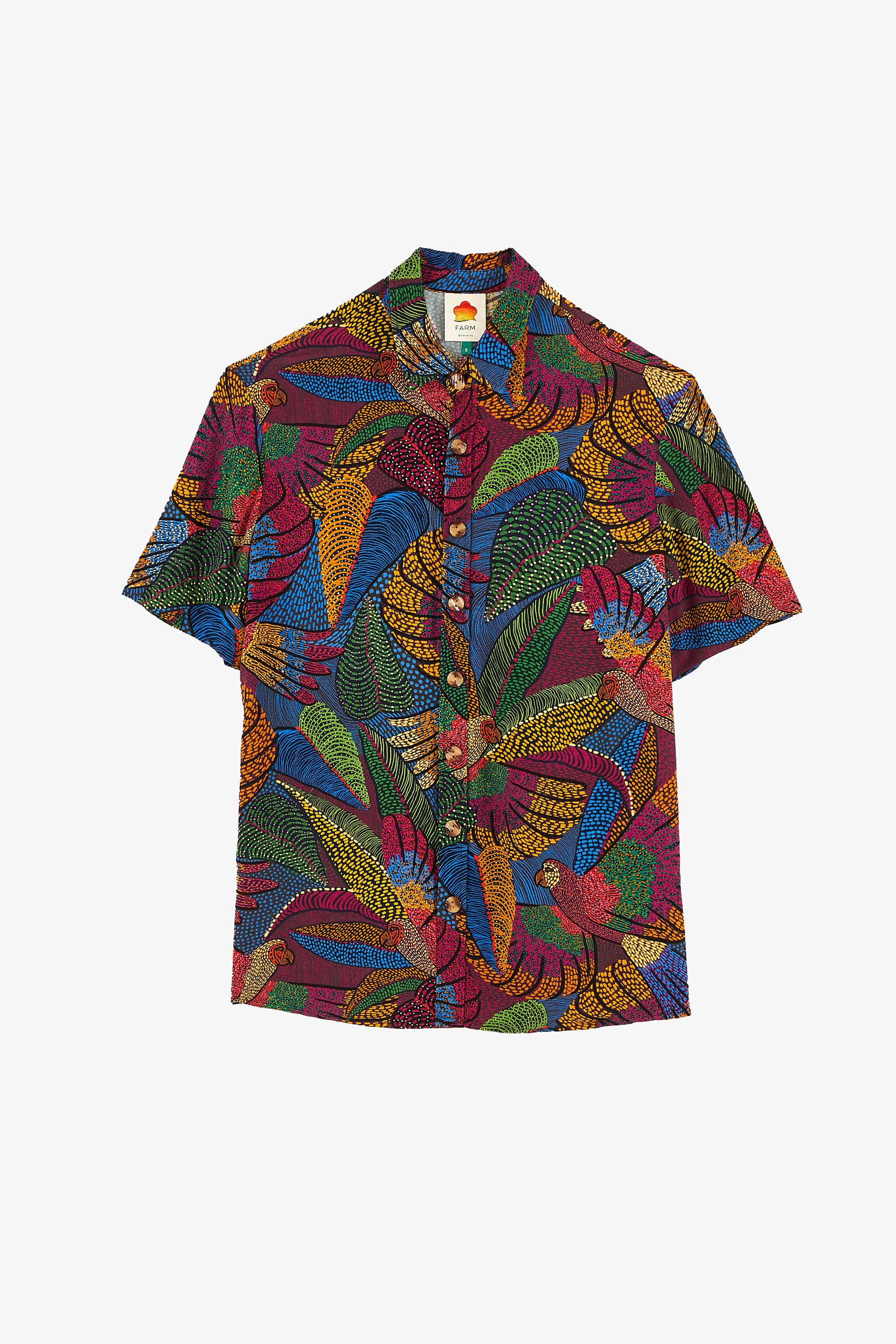Chemise Dotted Macaws en coton - Multicolore