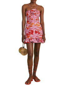 Robe courte Arbre de coco - Rouge