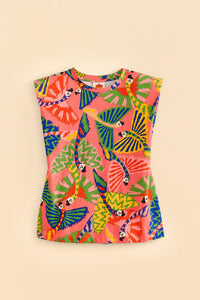 T-shirt Graphic Macaws en coton - Orange