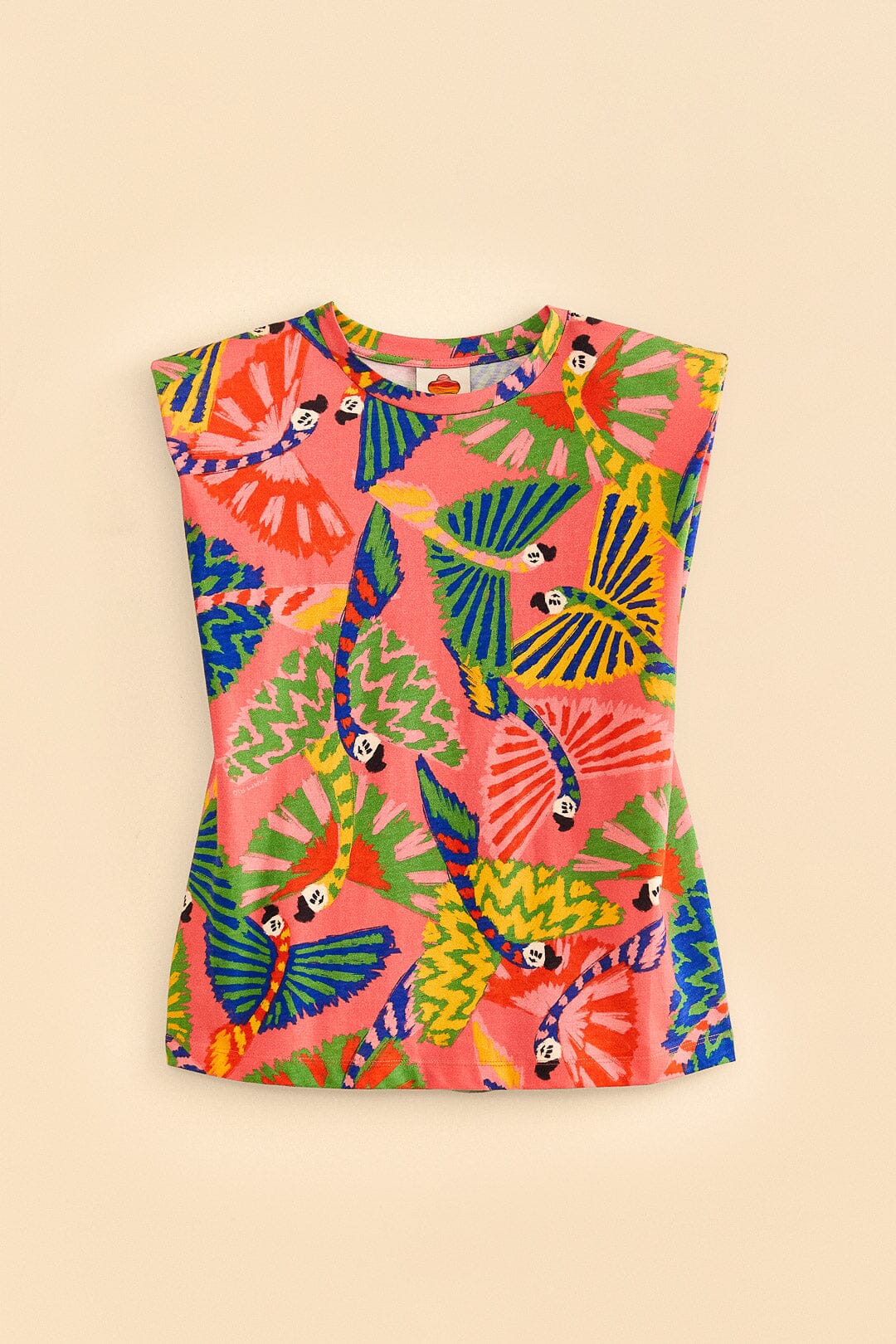 T-shirt Graphic Macaws en coton - Orange