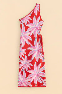 Robe longue Coconut Tree en maille - Rouge