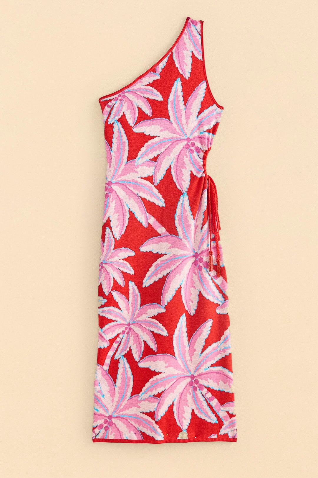 Robe longue Coconut Tree en maille - Rouge