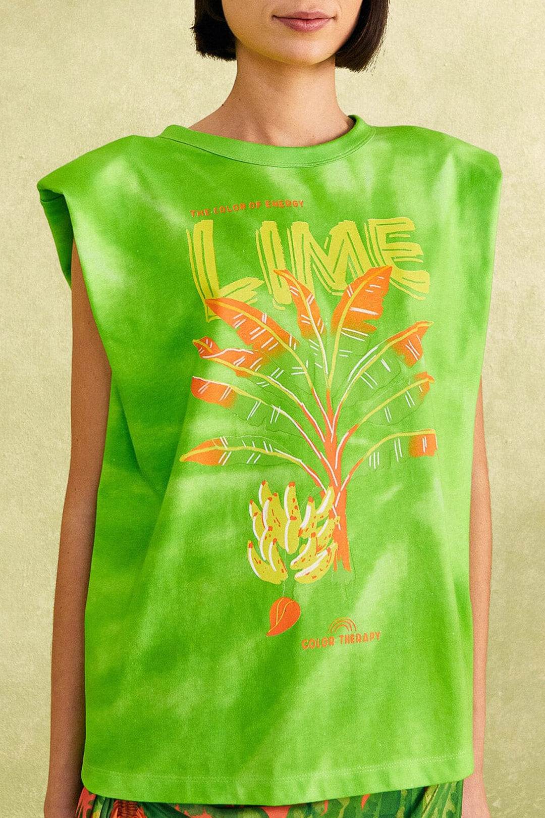T-shirt Lime Bananas en coton - Vert