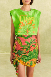 T-shirt Lime Bananas en coton - Vert