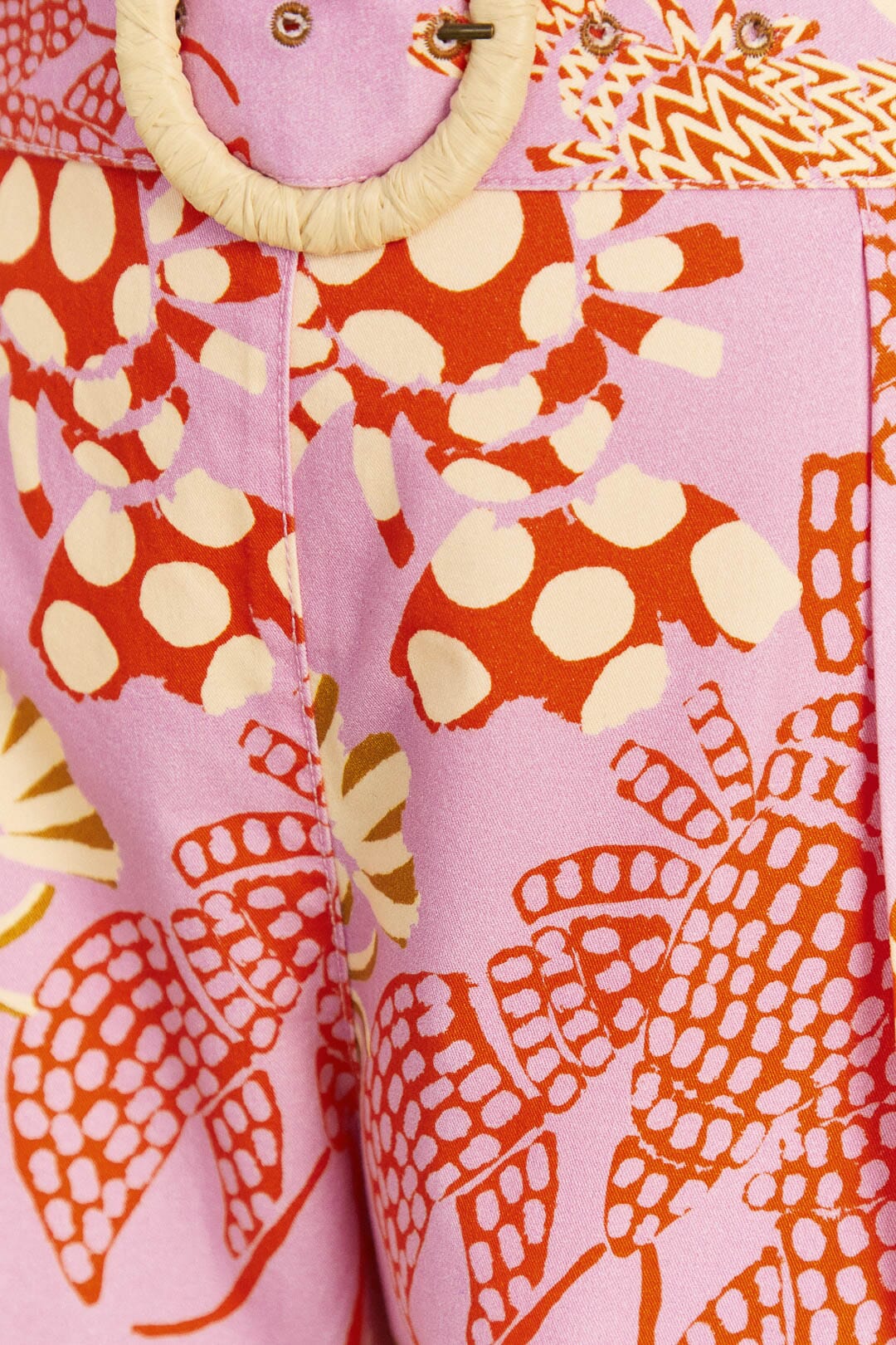 Short à motif homards en coton - Rose