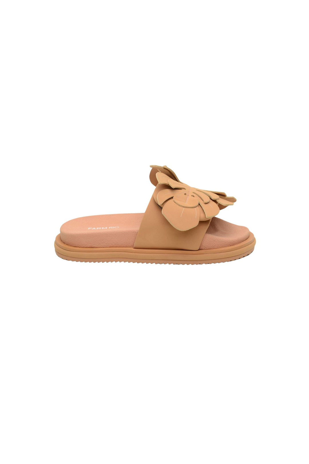 Mules Monstera à empiècement en paille - Beige