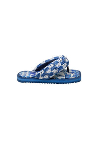 Tongs Sweet Rio en raphia - Bleu
