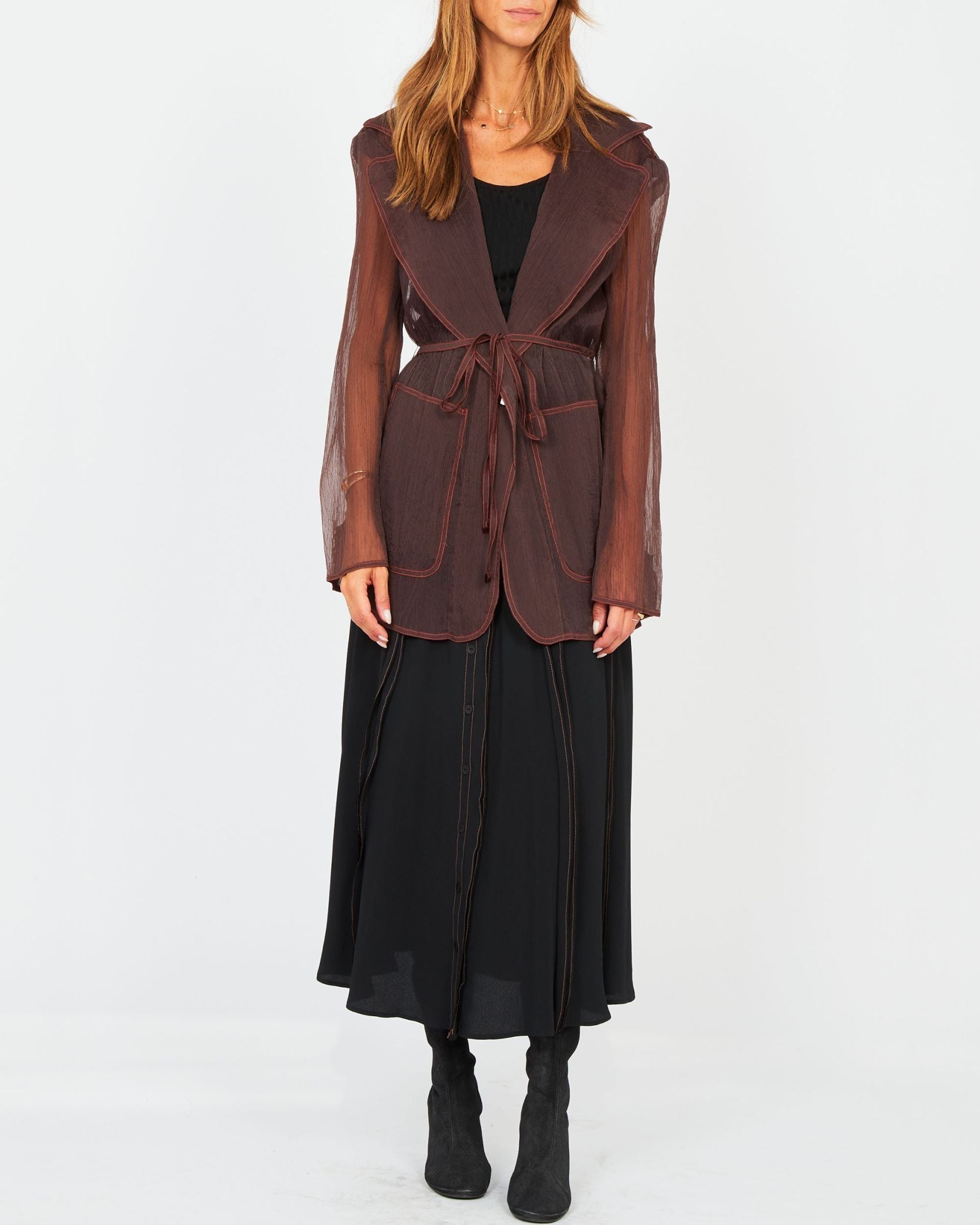Veste ceinturée transparente - Epony
