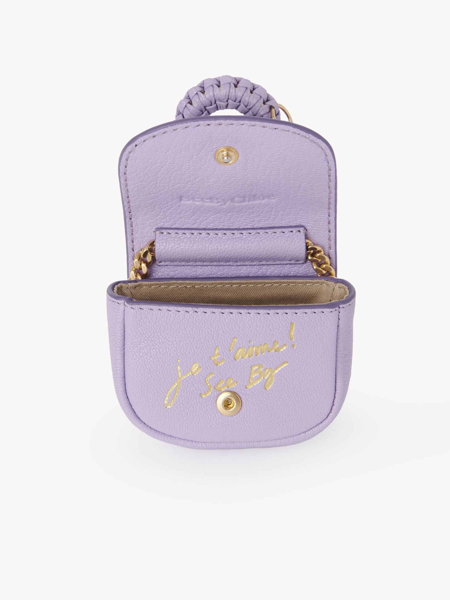 Porte-clés Hana en cuir - Brise Lilas