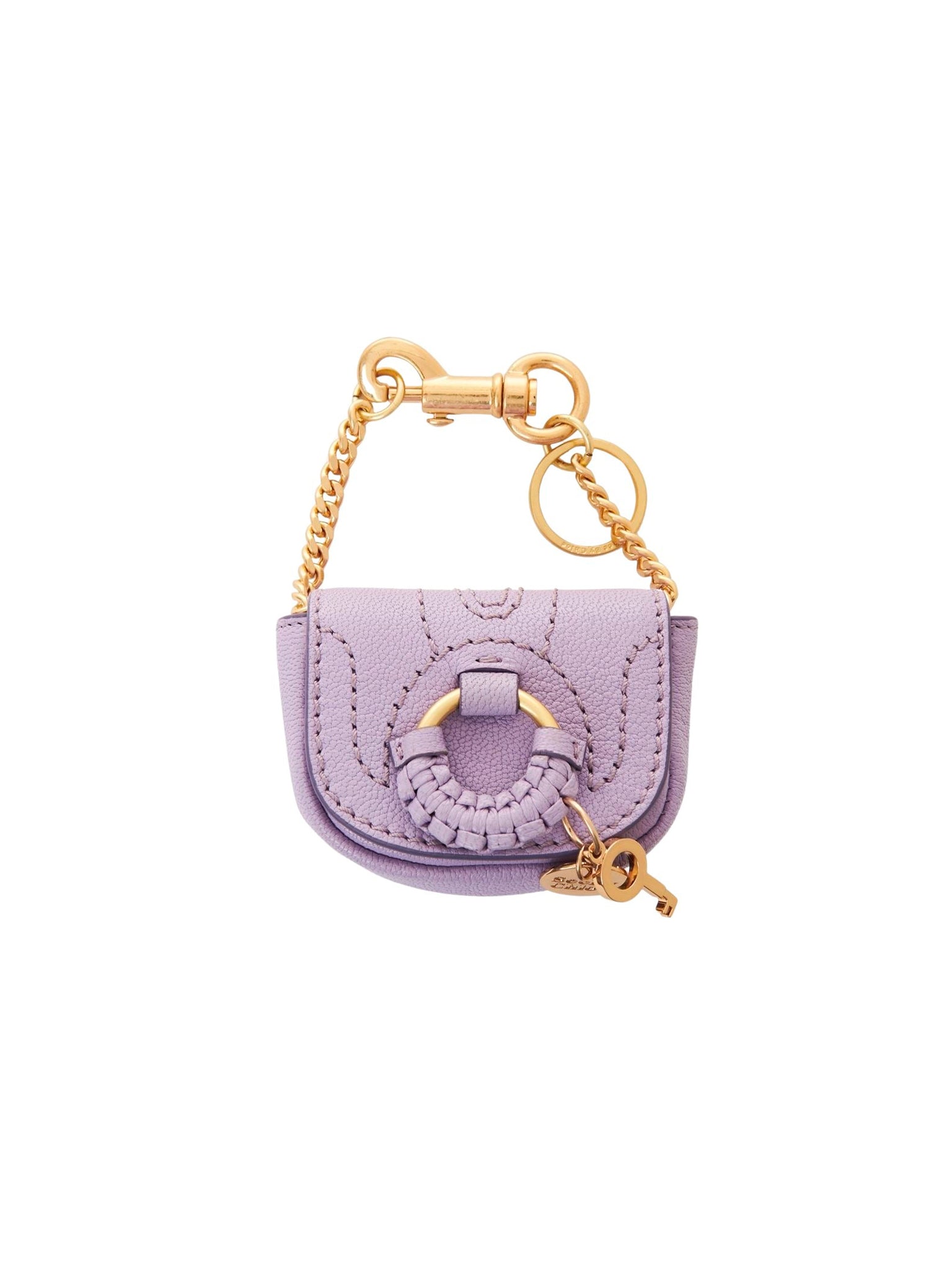 Porte-clés Hana en cuir - Brise Lilas
