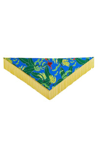 Paréo Banana Leaves - Bleu