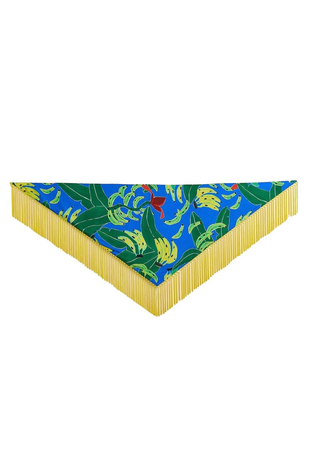 Paréo Banana Leaves - Bleu