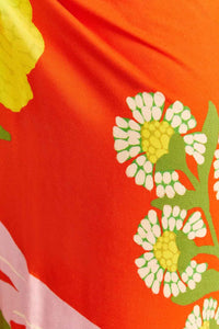 Paréo Neon Floral - Rouge