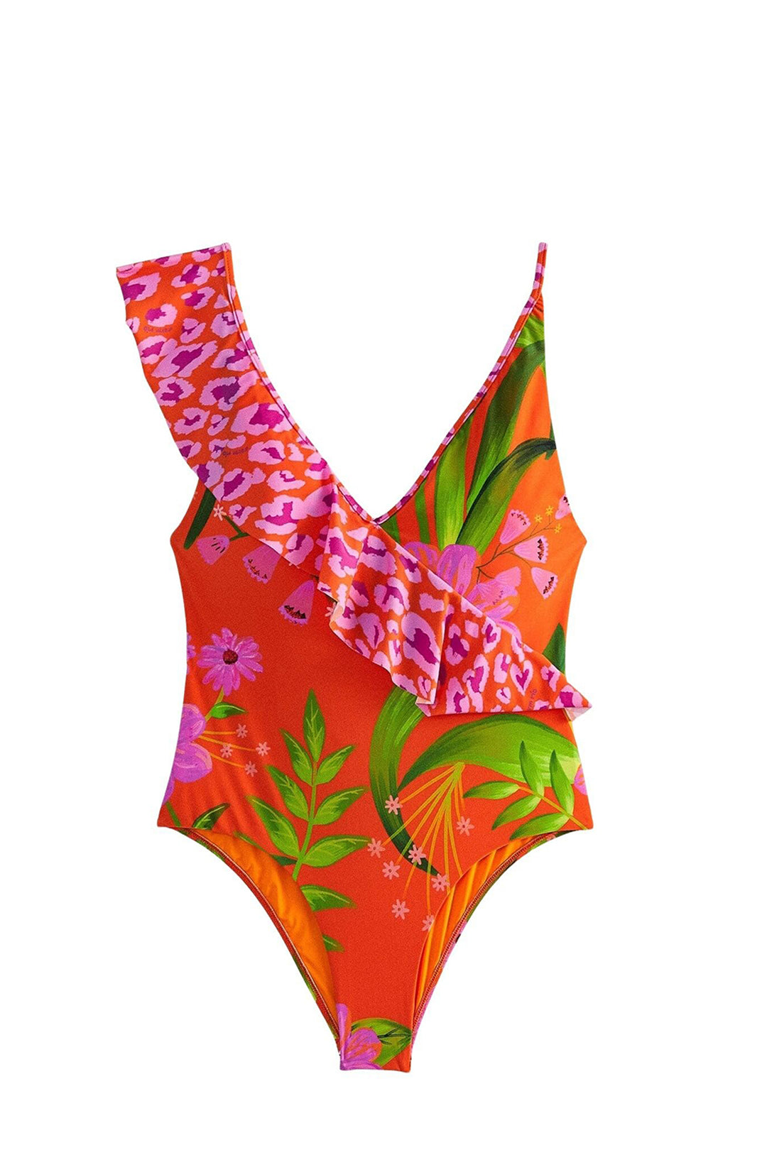 Maillot de bain une pièce Jardin romantique - Multicolore
