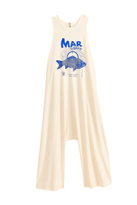 Combinaison Mar Da Bahia en coton - Blanc