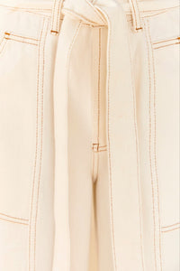 Pantalon en sergé en coton - Off White
