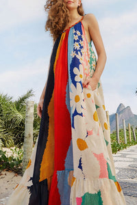 Robe longue Super Fun Daisy - Multicolore