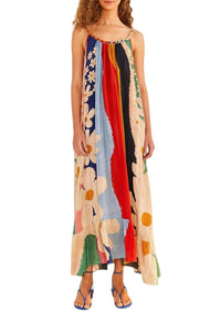Robe longue Super Fun Daisy - Multicolore