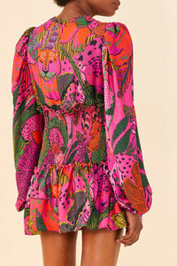 Robe courte Cool Leopards - Rose