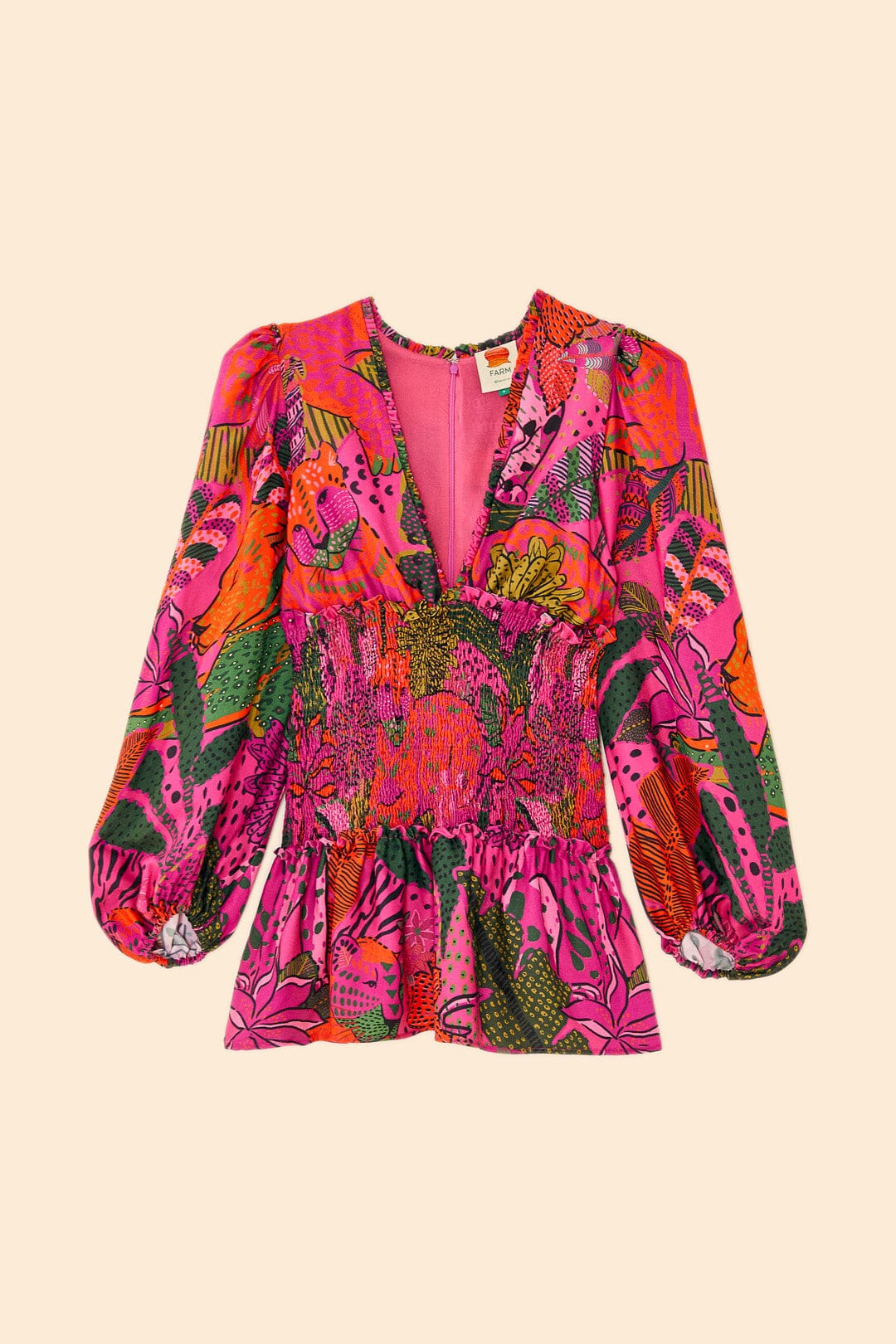 Robe courte Cool Leopards - Rose