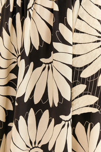Jupe midi Copacabana Black Bow en coton - Noir