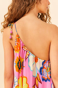 Robe longue Full Garden Pink - Rose