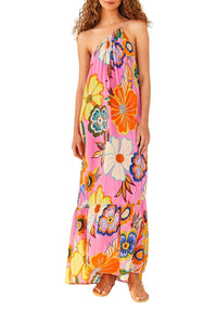 Robe longue Full Garden Pink - Rose
