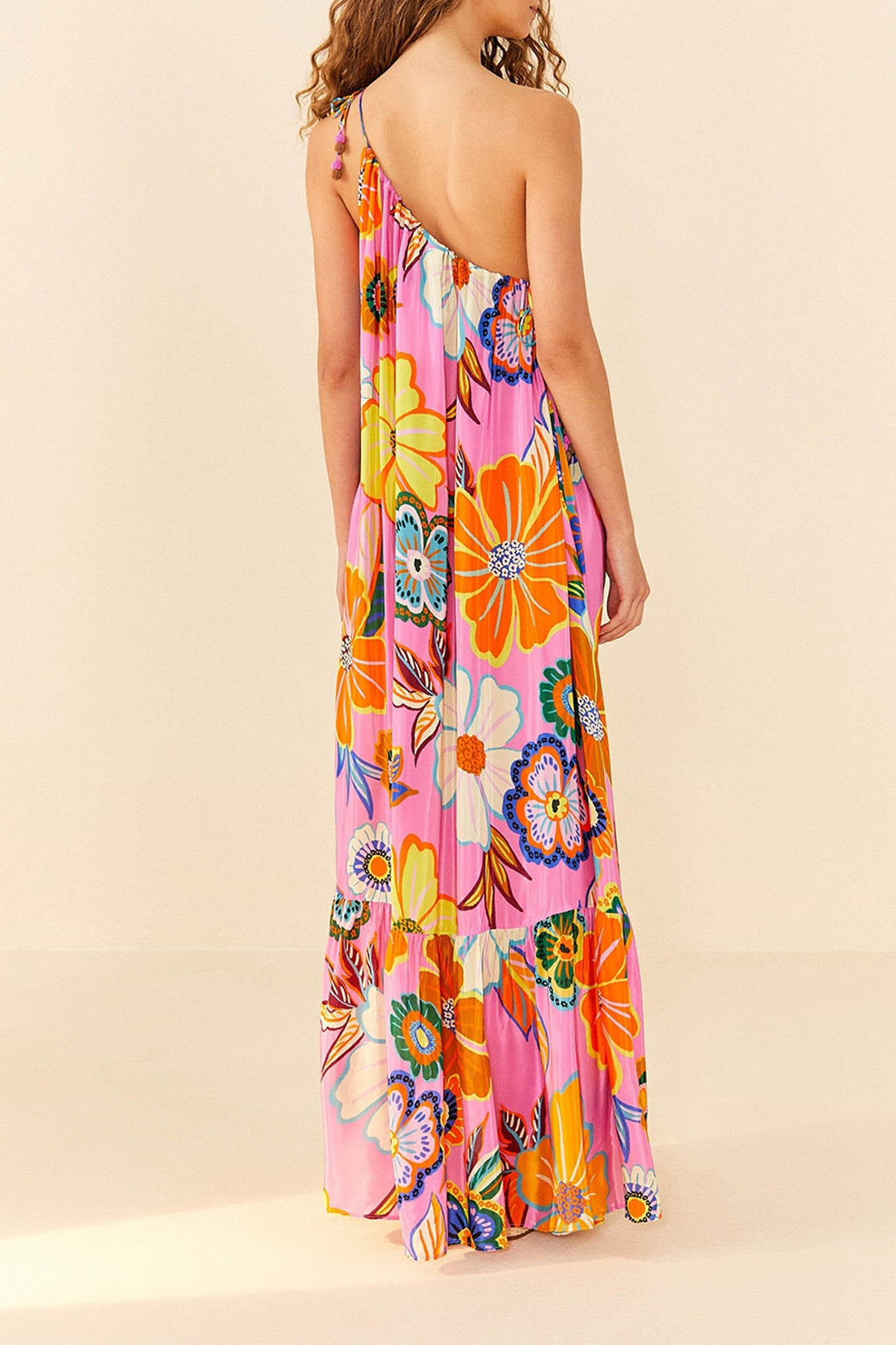 Robe longue Full Garden Pink - Rose