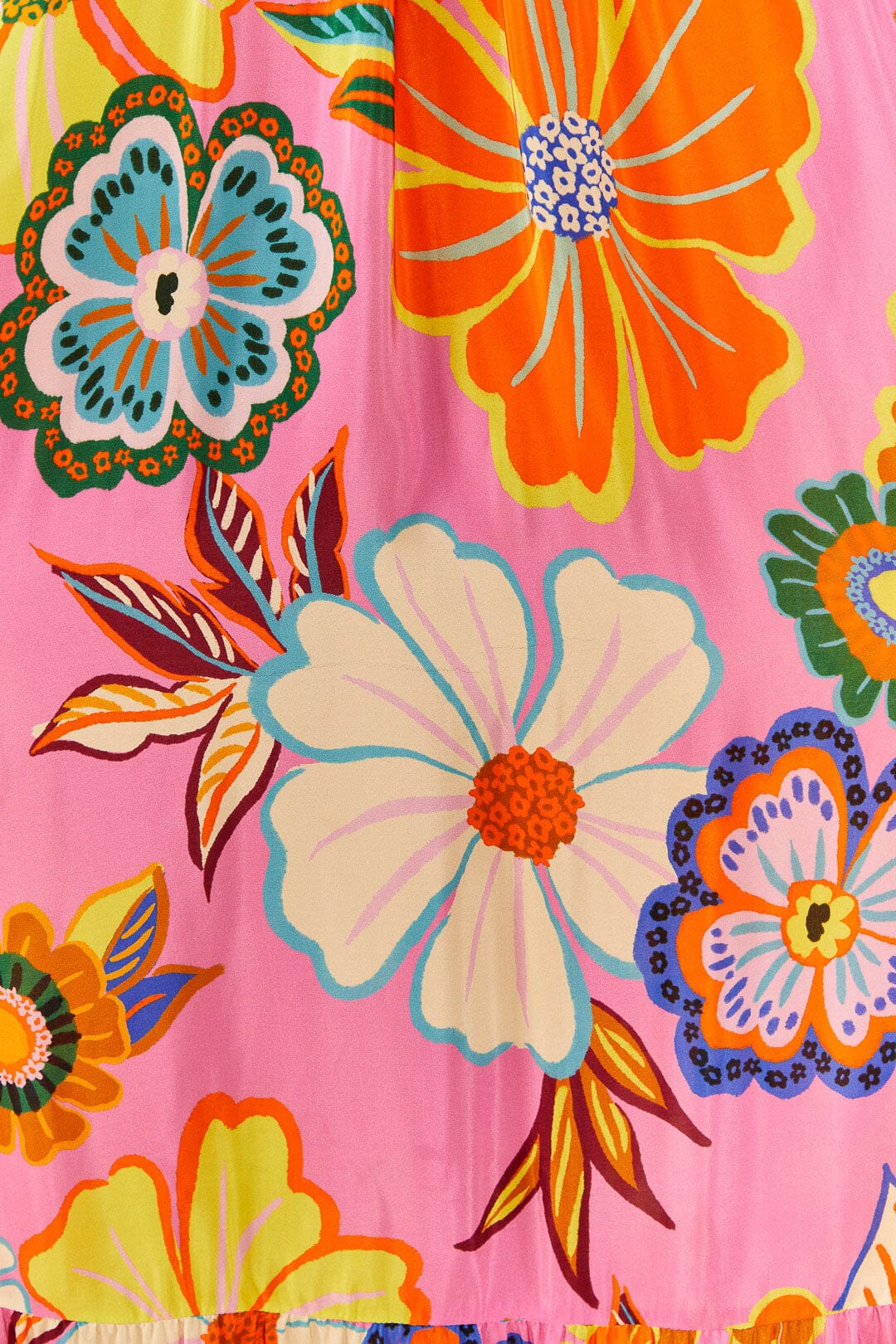 Robe longue Full Garden Pink - Rose