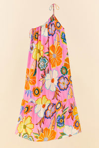 Robe longue Full Garden Pink - Rose