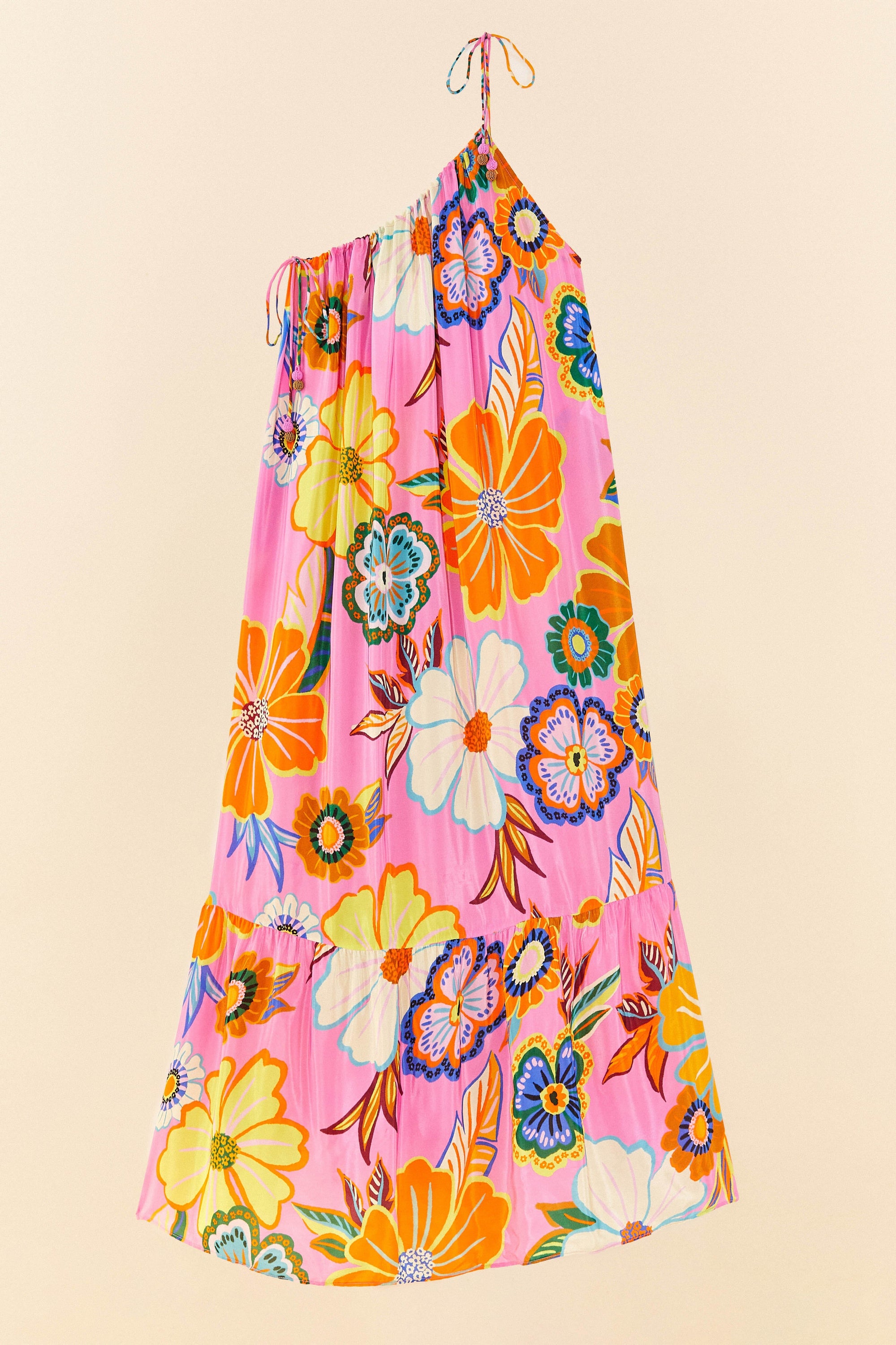 Robe longue Full Garden Pink - Rose