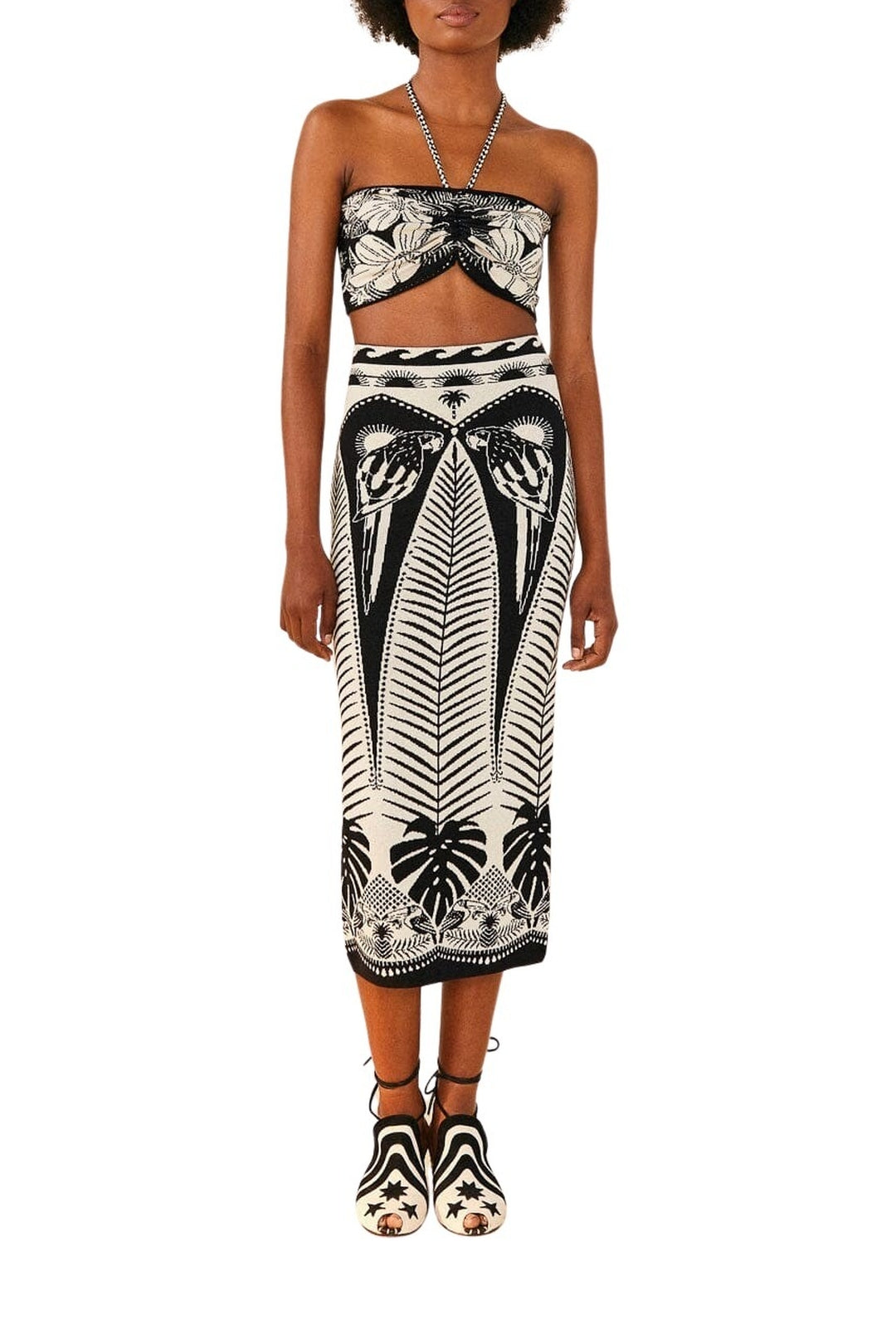 Jupe Macaw Elegance en maille - Noir