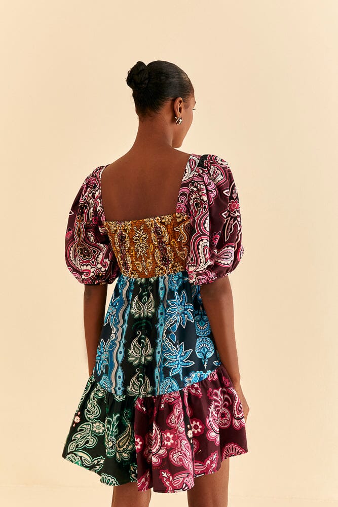 Robe courte Sweet Mermaids en coton - Multicolore