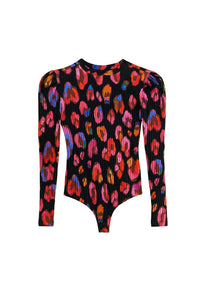 Body Léopards irisés - Rouge