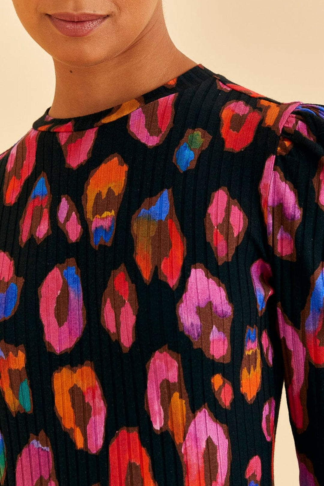 Body Léopards irisés - Rouge