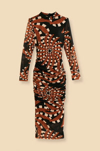 Robe midi Bananada en tulle - Orange
