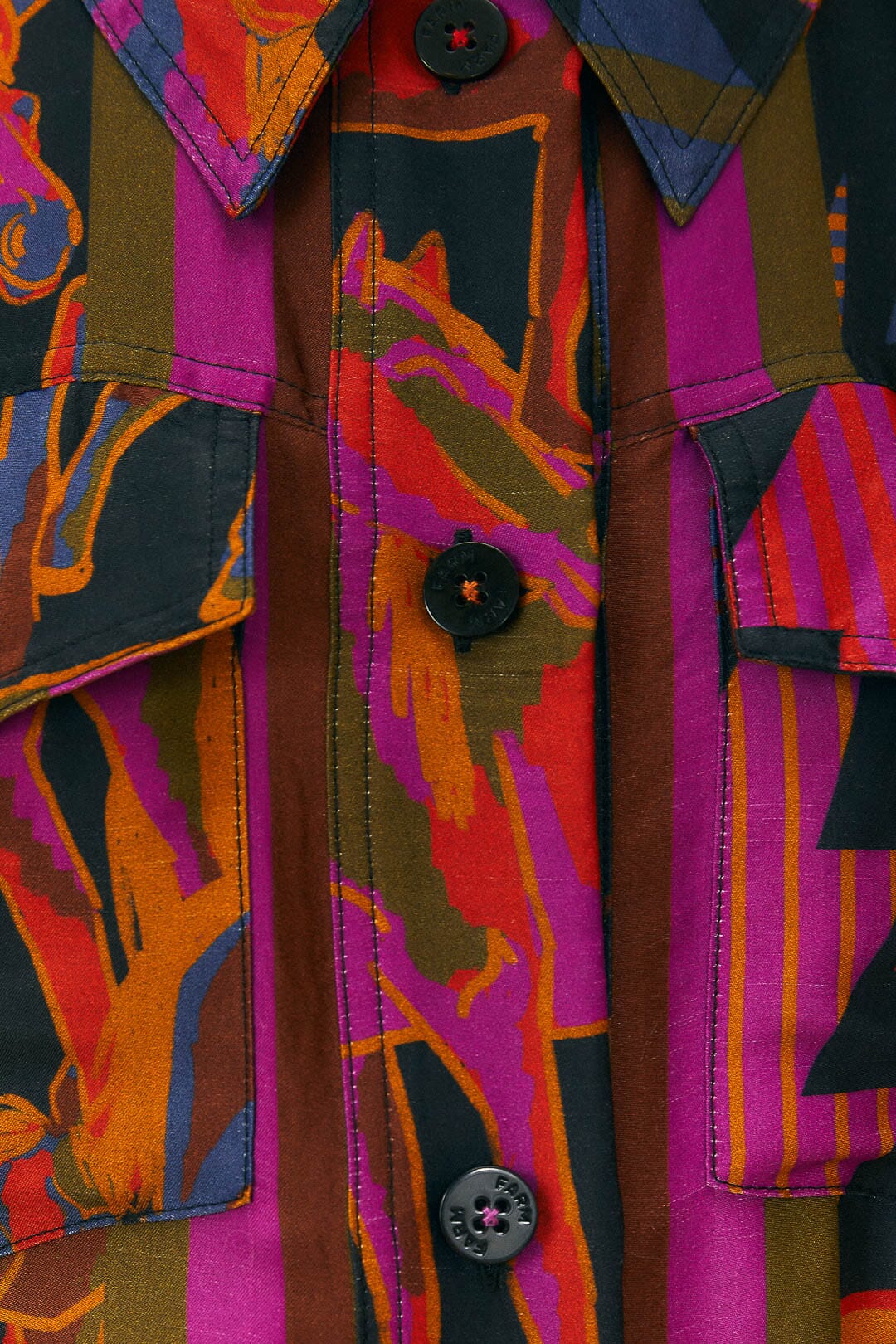 Robe midi à motifs de chevaux sauvages - Violet