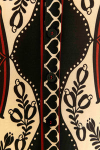 Chemise Passion Scarf à manches courtes - Noir