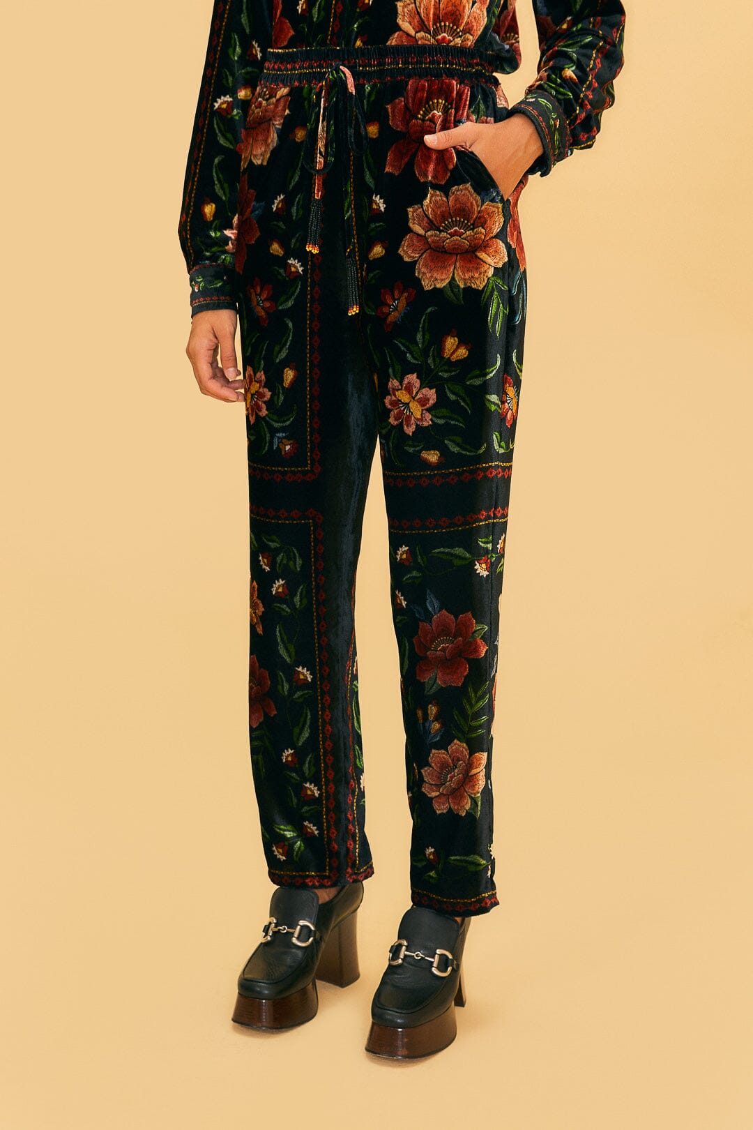 Pantalon Garden Macaws - Noir