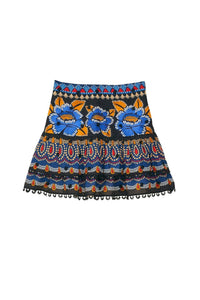 Mini jupe Sparkle Ainika en coton - Bleu