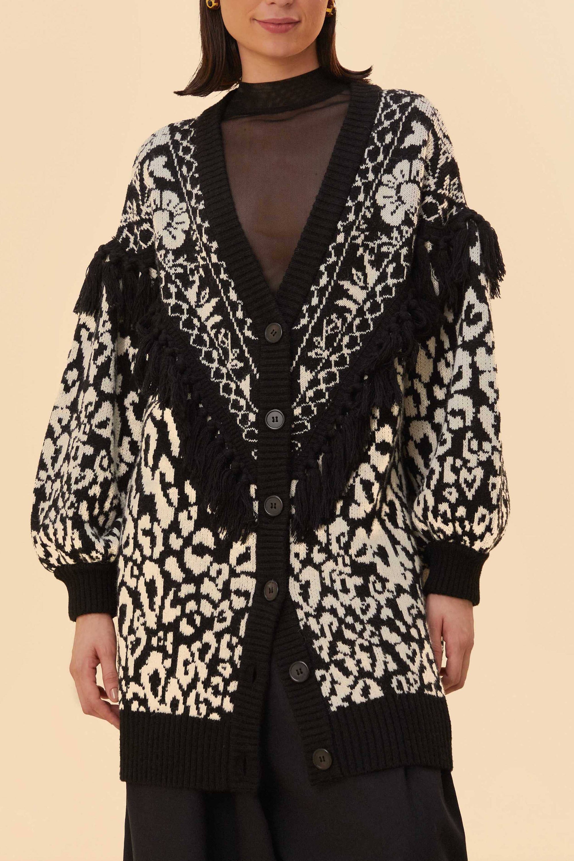 Cardigan Garden Pineapple - Noir
