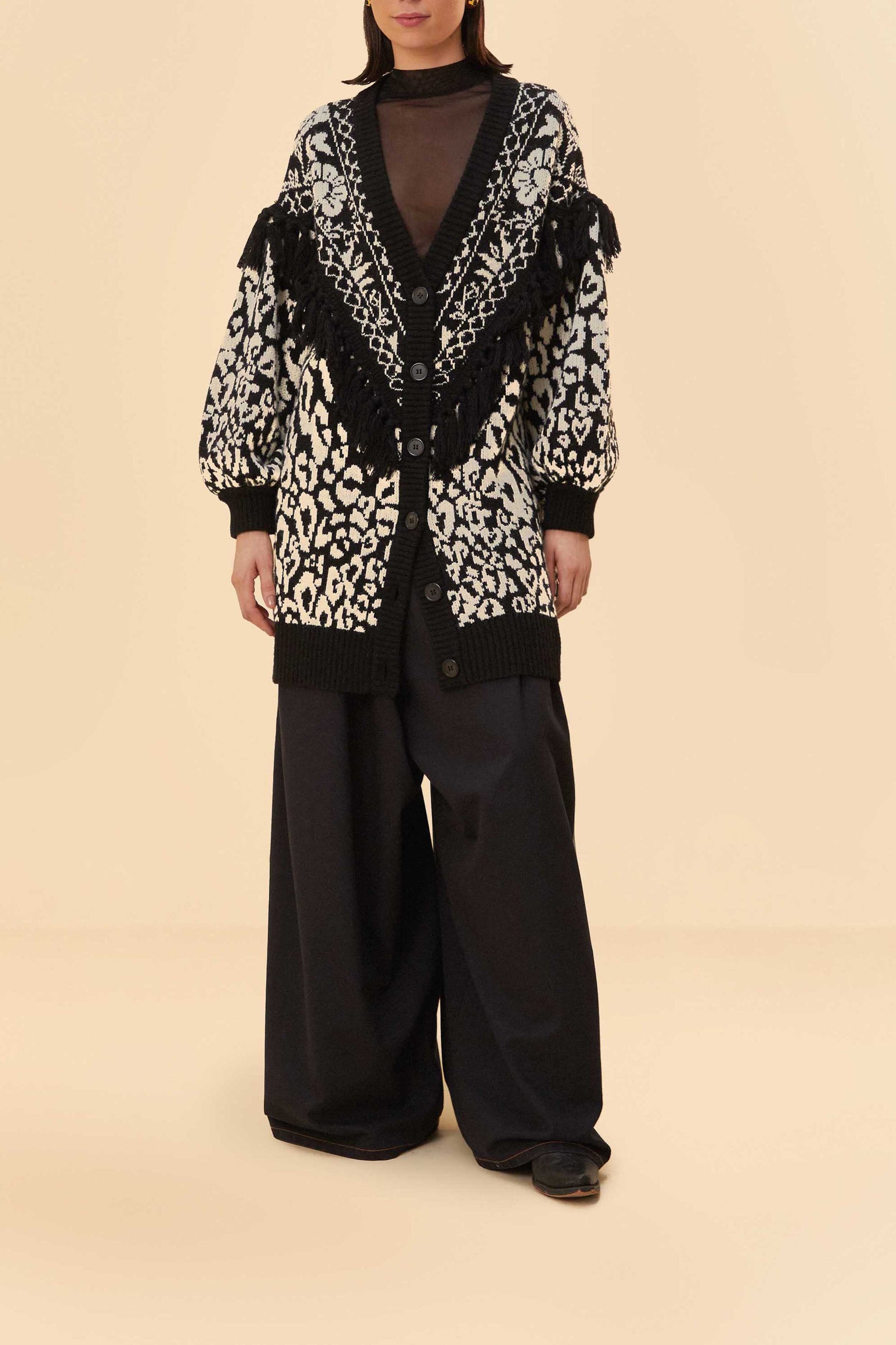 Cardigan Garden Pineapple - Noir