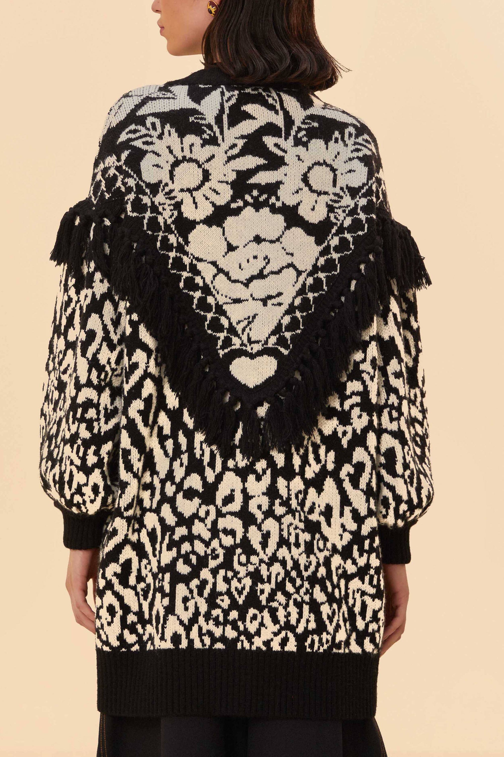Cardigan Garden Pineapple - Noir